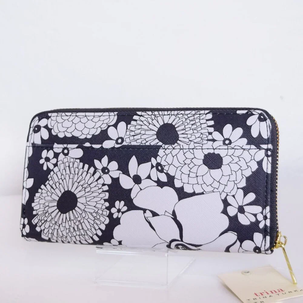 Trina Turk Floral Zip Around Long Wallet